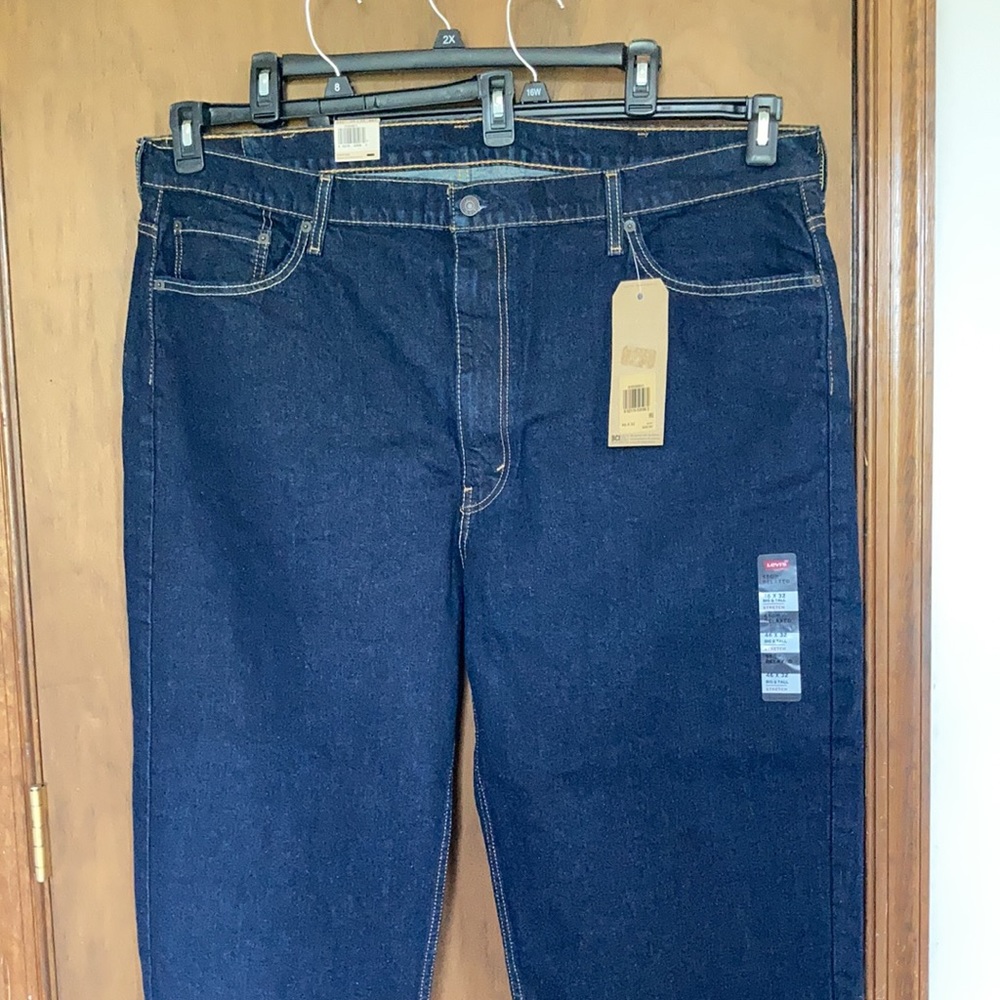 Levi’s 550 relaxed jean sits at waist tapered leg big & tall 46 X 32 - Picture 5 of 14